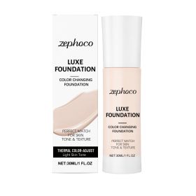 Warm Toning Foundation (Light Skin Tone) Natural Lightweight Gentle Formula Fits Skin