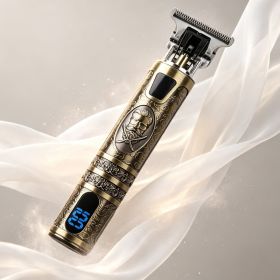 Cordless Beard Trimmer For Men Adjustable Hair Mustache Trimmer With LED Display