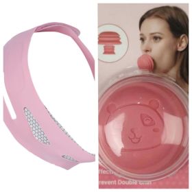 Two Piece Set Double Chin Facial Mask, Far Infrared Chin Belt, V Line Face Chin Lifting Belt, Combination