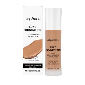 Warm Toning Foundation (dark Skin Tone) Natural Dressing Invisible Pores Concealer Lightweight Base
