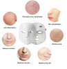 7 Colors LED Facial Mask Red Light Therapy Masks EMS Photon Therapy Face Neck Lifting Beauty Device Professional Facial Products Home Use Beauty