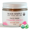 Organic Vegan Strawberry Hibiscus FACE MASK for Mature Skin