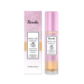 Roll On Perfume, Peach Vanilla Scent, 10ml Portable Roller Perfume For Women, Long Lasting Fragrance