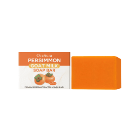 OceAura Persimmon Goat Milk Body Soap Moisturizing, Moisturizing, Gentle Cleansing, Fragrant, Softening, Skin Care Soap